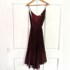 Women’s red snake print wrap dress